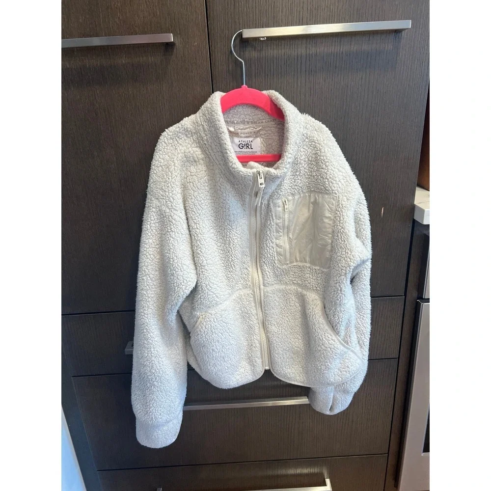 Athleta Girl full-zip fleece jacket XL‎ size 14